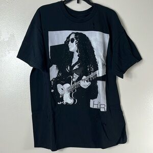 H.E.R. Black Polaroid Guitar R&B Musician Graphic T-Shirt women’s size L